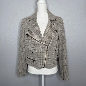 BLANKNYC cropped moto style zip Jacket